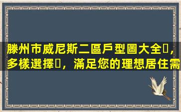 滕州市威尼斯二區戶型圖大全，多樣選擇，滿足您的理想居住需求